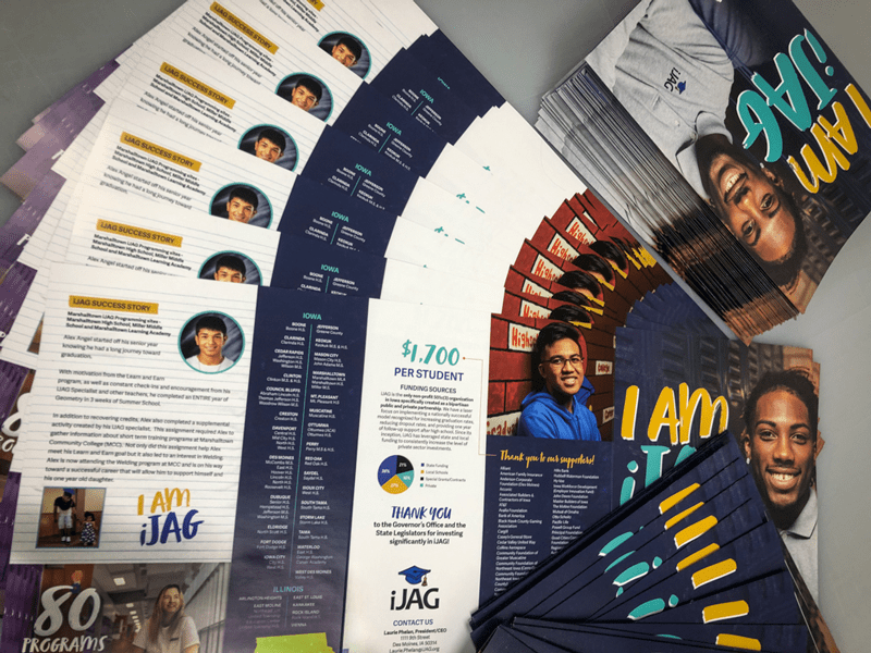 Brochures, flyers, and booklets